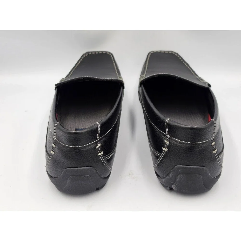 Tommy Hilfiger Dathan Slip On Driving Shoes Loafers Men's Size 9 M Black Leather
